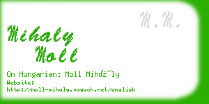 mihaly moll business card